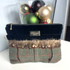 Mustertasche Tweed mit Federn